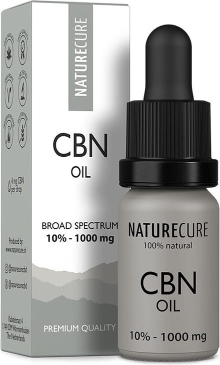 Nature Cure CBN + CBD-olie 10% - 1000 mg- Broad Spectrum  10 ml