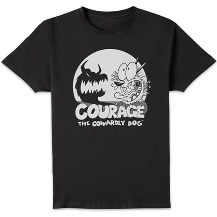 Courage The Cowardly Dog Spotlight Men's T-Shirt - Black - M