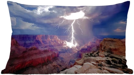 Sierkussens - Kussentjes Woonkamer - 60x40 cm - Bliksem - Wolken - Canyon
