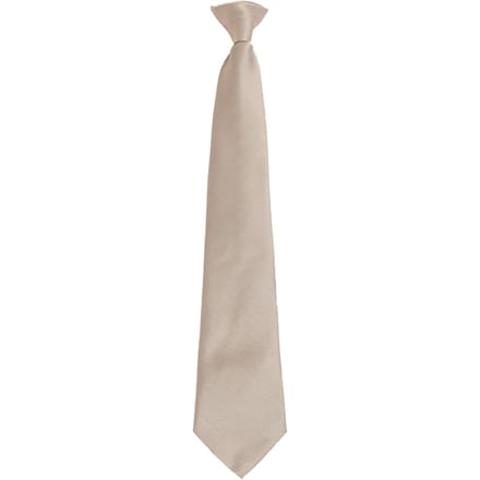 Premier Colours Orginals Fashion Clip-On Stropdas (Kaki Grijs)