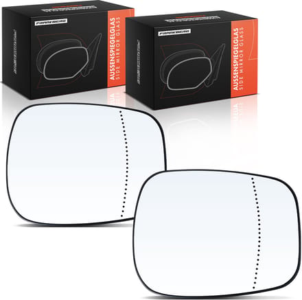 Frankberg 2x Buitenspiegelglas Links Rechts voor Renault