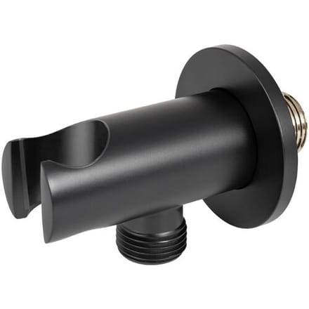 Kronenbach SUPRA 2.0 wall connection elbow with shower holder round 28628002SMKB