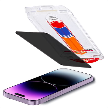 Accezz Screen Protector - Geschikt voor Apple iPhone 17e / 16e / 14 / 13 Pro / 13 - Gehard Glas Privacy Screenprotector + Applicator