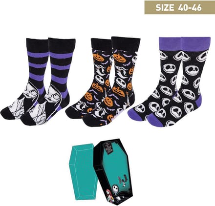 Nightmare Before Christmas Sokken Cadeauverpakking 3 Paar - Maat 40-46