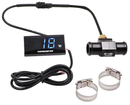 Universele digitale watertemperatuurthermometer voor motorfietsen met metalen sensor