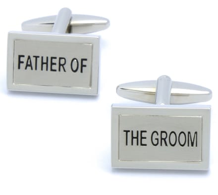 Manchetknopen - Father of the Groom Rechthoek