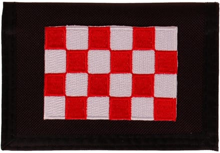 Portemonnee zwart 14x10cm - Vlag Brabant - 8x6cm