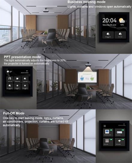Smart Home Bedienpaneel - Centraal Bedieningsscherm - Alles Bediennen - Ingebouwde Hub - 86x86mm - Wit