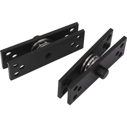 2 stuks Verborgen Deur Draaipunt Scharnier RVS Op en Neer Coaxiaal Zwart 220LBS Lager Deurscharnier