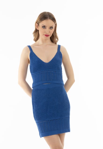 faina Gebreide tanktop