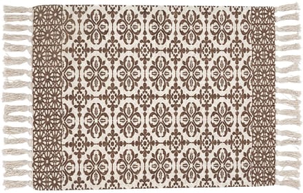 Clayre & Eef Vloerkleed Beige Katoen
