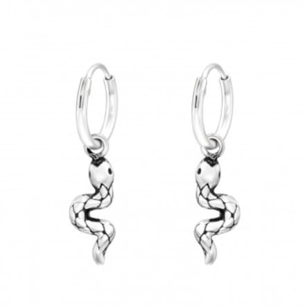 WeLoveSilver - oorringen - slangmodel - 925 zilver - hypoallergeen