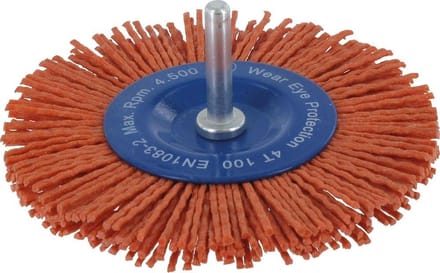 Ivana Nylon Stiftborstel - Met Schacht - 6mm Korrel - 80 100x1.2mm