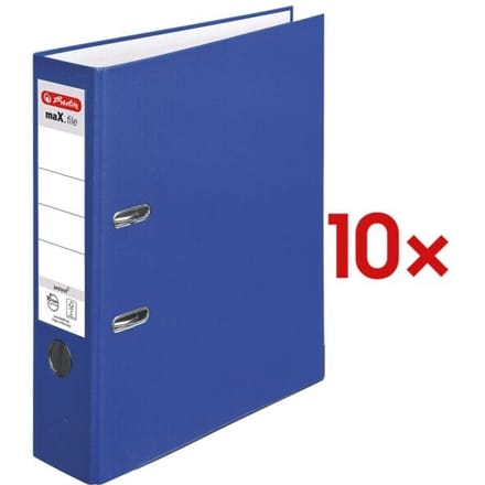 herlitz ordner maX.file protect, A4, rugbreedte 80 mm, blauw