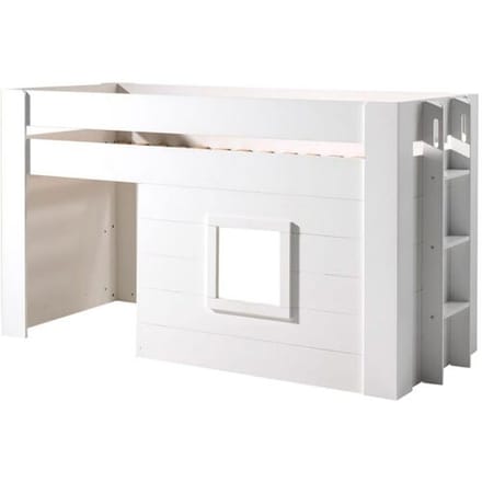 Jaxx hoogslaper Noah met gordijntjes White unisex