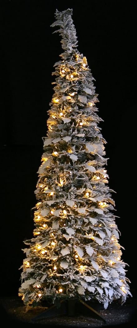 Pop-up kerstboom met sneeuw en 150 LEDs - 120 cm
