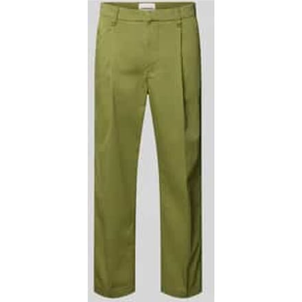regular fit chino van katoenmix model 'TAAMIR PLEATED'