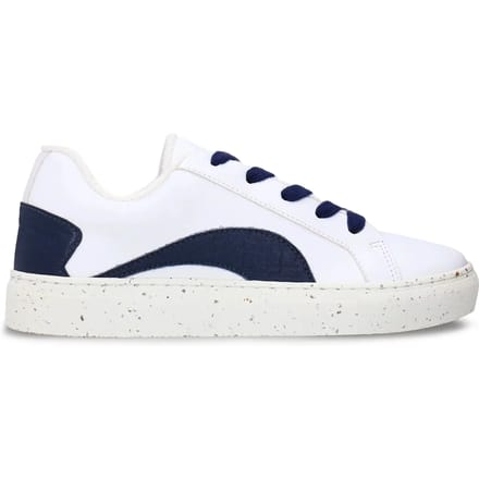 NAE Vegan Shoes Berlin - Sneakers Schoenen Wit-Blauw , Maat: EU 41
