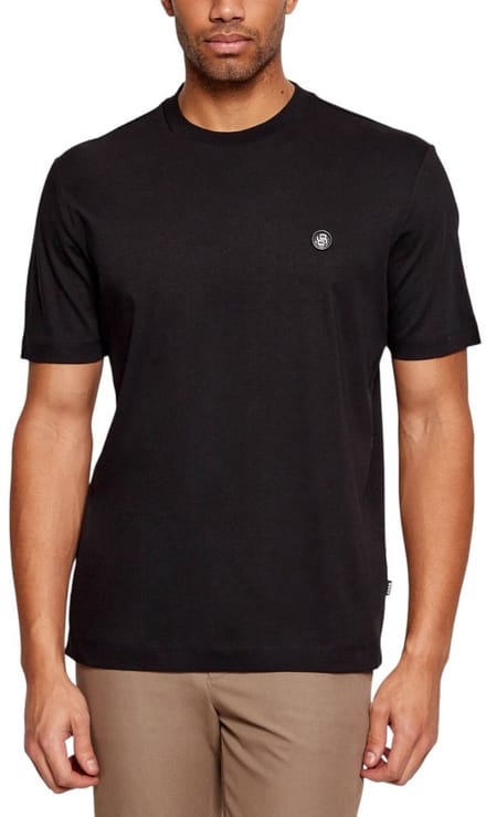 Boss Heren T-Shirt Zwart 50555844/001 C Taut