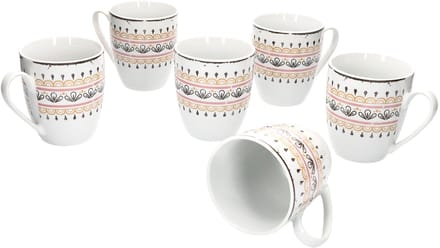 6 koffiemok Viva 400ml porselein