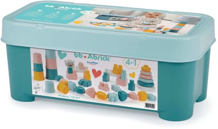 Abrick Babyspeelgoed 4in1 Speelset in Opbergbox, 41dlg.