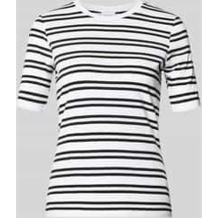 comma - female - Slim-fit T-shirt met gestreept patroon