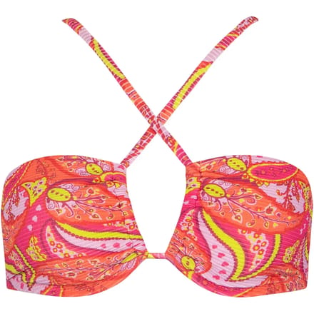 Bikini Lisca Top zwemkleding bandeau multipositie zonder beugel Kavala