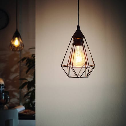 EGLO Tarbes Hanglamp - E27 - Ø 17,5 cm - Zwart