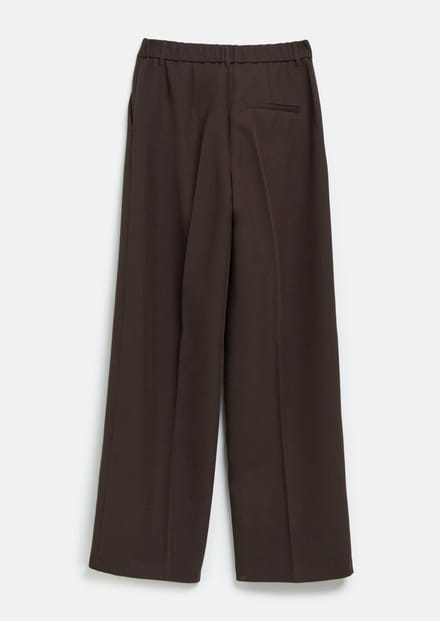pantalon regular fit met viscose