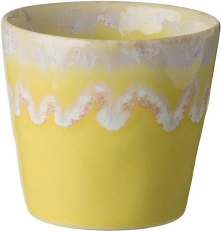 Costa Nova - servies - lungo kop - Grespresso Geel - aardewerk - H 7,5 cm