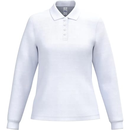 Damespolo piqué met lange mouwen iDeal Basic Brand