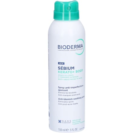 Bioderma Sebium Kerato+ Body Acne Spray for Body Spots, Redness and Post-Acne Marks 150ml