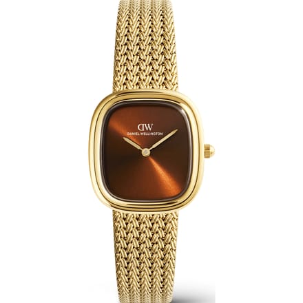 Daniel Wellington DW Watch Margot Braided Mesh Amber Gold 24mm