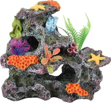 Flamingo - Aquarium Koralia koraalrots - Grijs - 17 x 10 x 15 cm