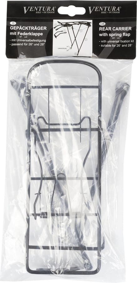 Ventura Stalen Bagagedrager Screw-on Ii S Zwart