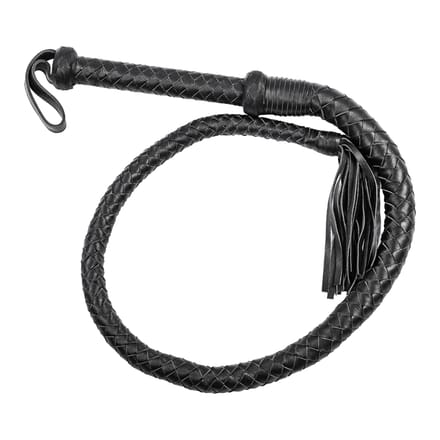 Rimba - Lange Bullwhip - 200 cm - Zwart