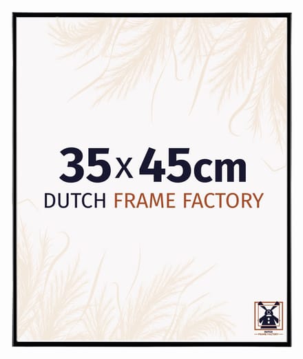 Fotolijst 35x45 cm - Kunststof - Zwart Hoogglans - Easy
