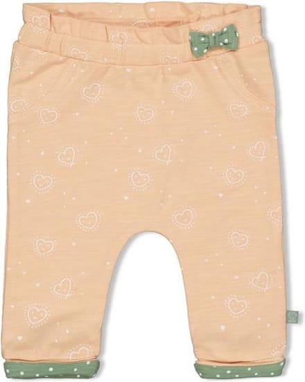 Feetje Broek AOP Hearts Perzik MT.56
