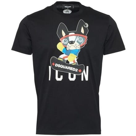DSQUARED2 uniek heren t-shirt nero - Maat: XXL gray