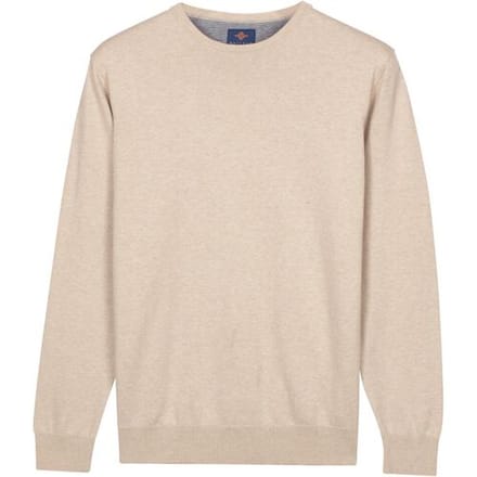 Baileys Trui Uni Color Crew Neck Pima Cotton Soft Grey / male