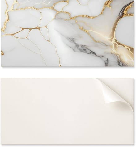 Zelfklevend PVC-eetkamerpaneel met afbeelding, 100x50 cm, elegant marmerpatroon