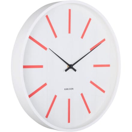 Karlsson - Wall Clock Arruga Retro - Wit - Ø40cm