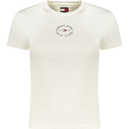 Tommy Hilfiger Bianco Katoenen Dames T-Shirt