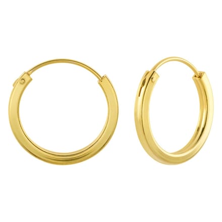 WeLoveSilver - Oorringen - 925 Zilver - Gold Plated - 18 mm
