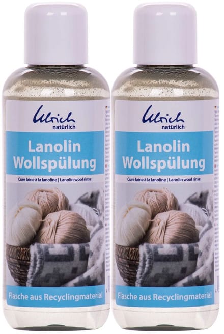 Wolwasmiddel & Wolspoeling 2 x 250 ml Lanoline, Zacht & Beschermend