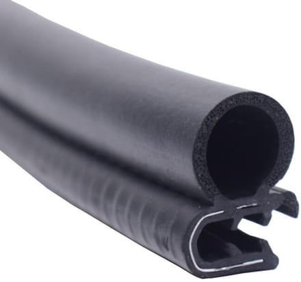 Allecto - Autodeurrandbeschermers - Rubber afdichting - U-vorm - Wit - Weerstrip - Bescherming voor voertuigen - 5 meter