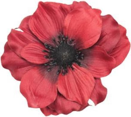 1 x Haarbloem Click Rood