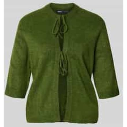 Regular fit gebreid jack met vetersluiting model 'SIMONI'