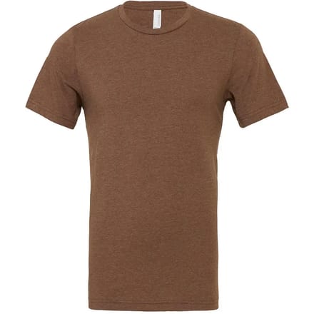 Bella+Canvas Unisex Heather CVC Short Sleeve Tee CV3001CVC - Heather Brown - M