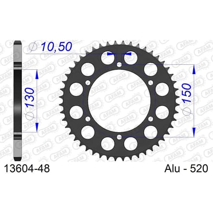 Tandwiel Afam 520 48 dents